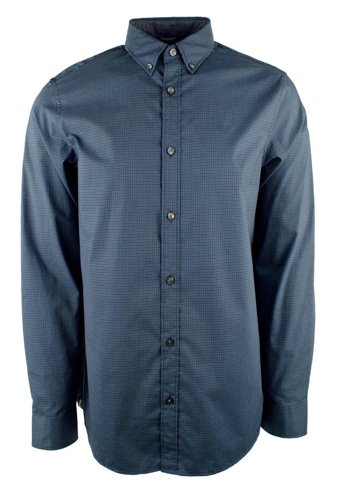 Michael Kors Men's Plaid Long Sleeve Cotton Slim Fit Shirt BG XL