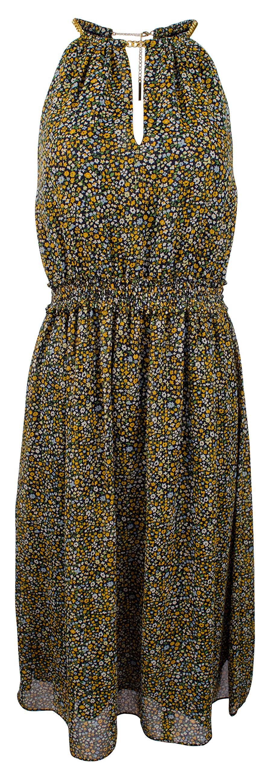 Michael Kors Women's Floral Chain Neck Shift Dress