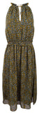 Michael Kors Women's Floral Chain Neck Shift Dress