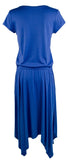 Women's Jersey Handkerchief Dress BLU L