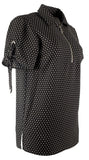 Michael Kors Women's Polka Dot Grommet and Tie Sleeve Top