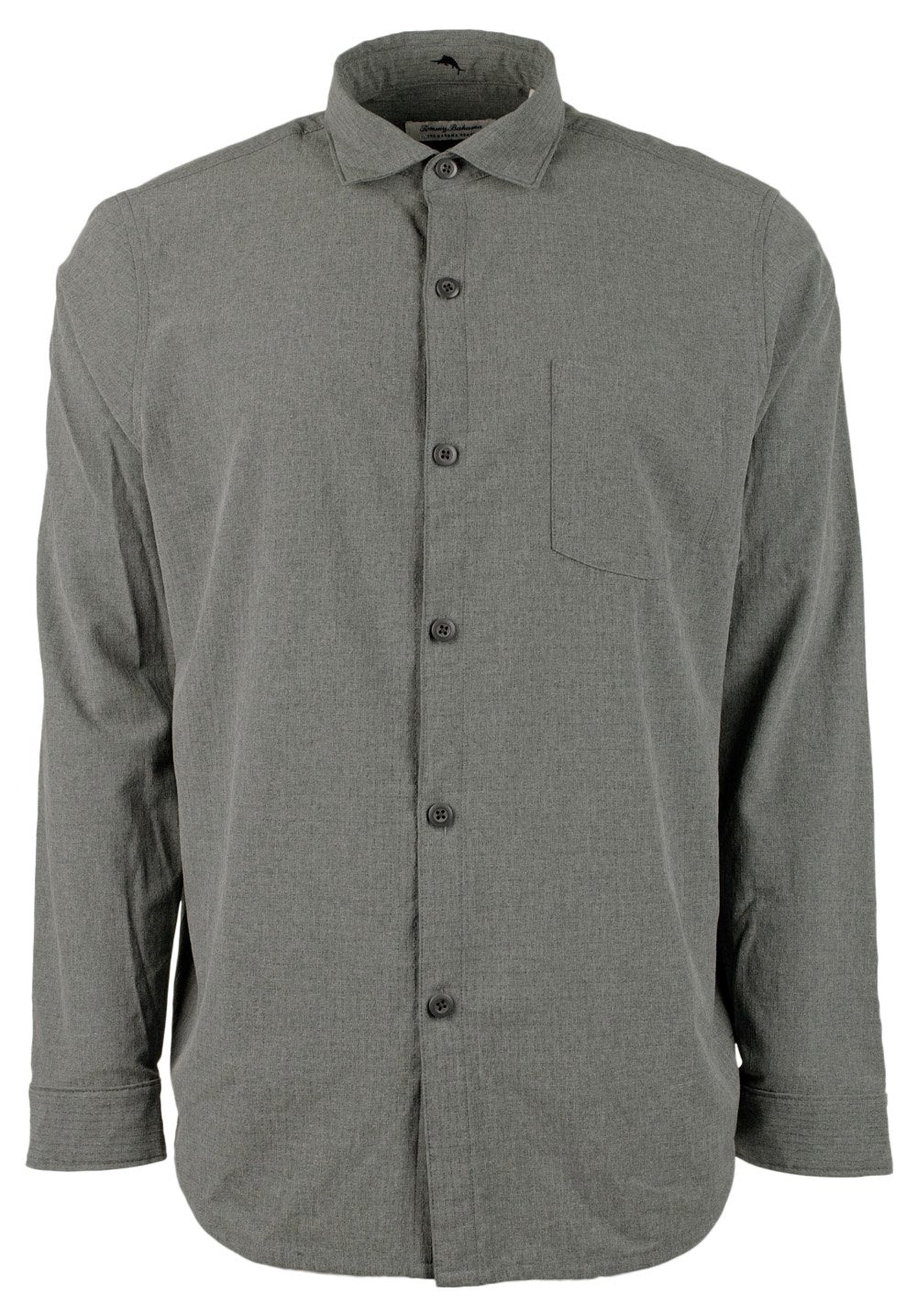 Men's Coast Sands Long Sleeve Button Down Shirt Black XXL