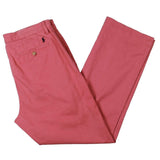 Men's Classic Fit Chino Pants-R-33X30 Red