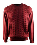Men's Crewneck Knit Sweater DR Small Red