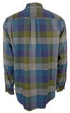 Camisa de franela de manga larga a cuadros Bonfire Canyon Beach de Tommy Bahama para hombre, talla grande y alta, color oliva quemado 4XB