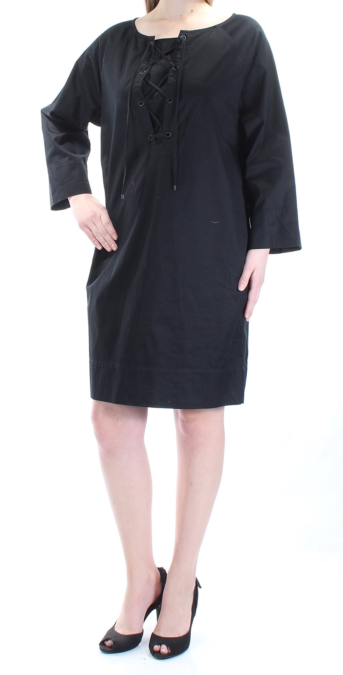 Lauren Ralph Lauren Women's Twill Lace Up Dress