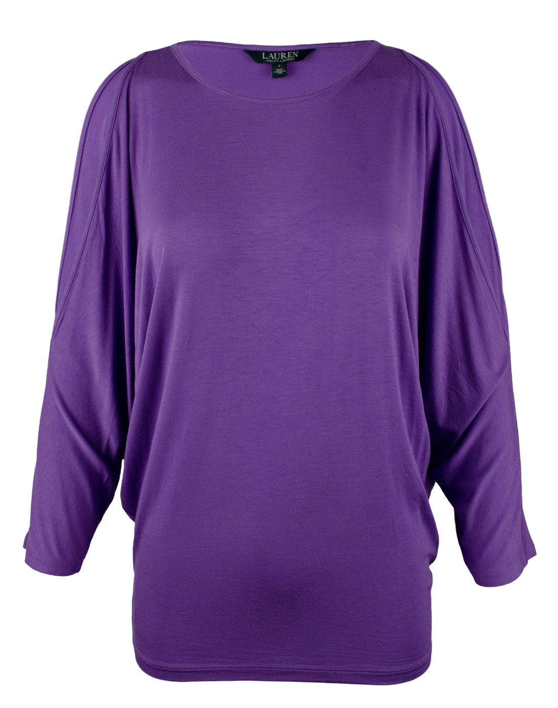 Lauren Ralph Lauren Womens Plus Knit Jersey Casual Top,Lilac,2X