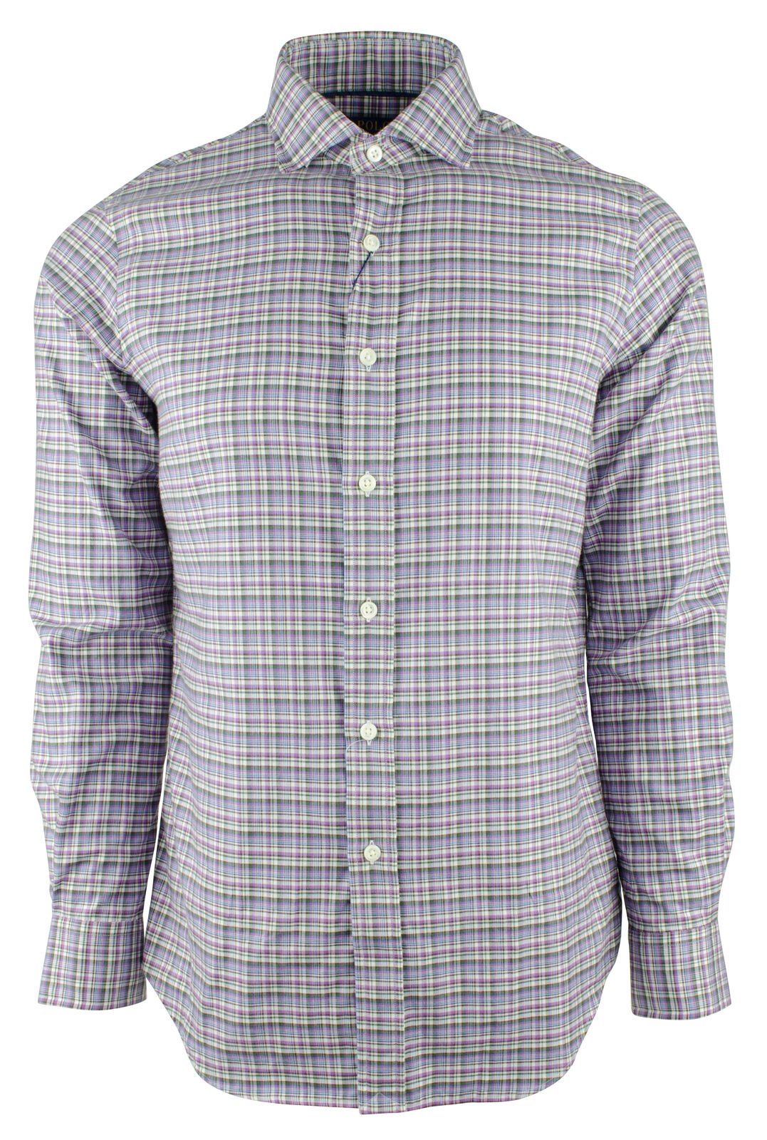 Polo Ralph Lauren Men's Striped Long Sleeve Plaid Button Down Shirt P S
