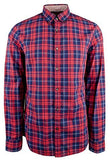 Michael Kors Men's Slim Fit Plaid Cotton Long Sleeve Shirt