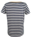 Lauren Ralph Lauren Women's Stripe Button Shoulder T Shirt