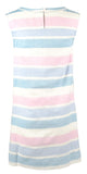 Women's Cora Striped Line Sleeveless Shift Dress Pink - Blue