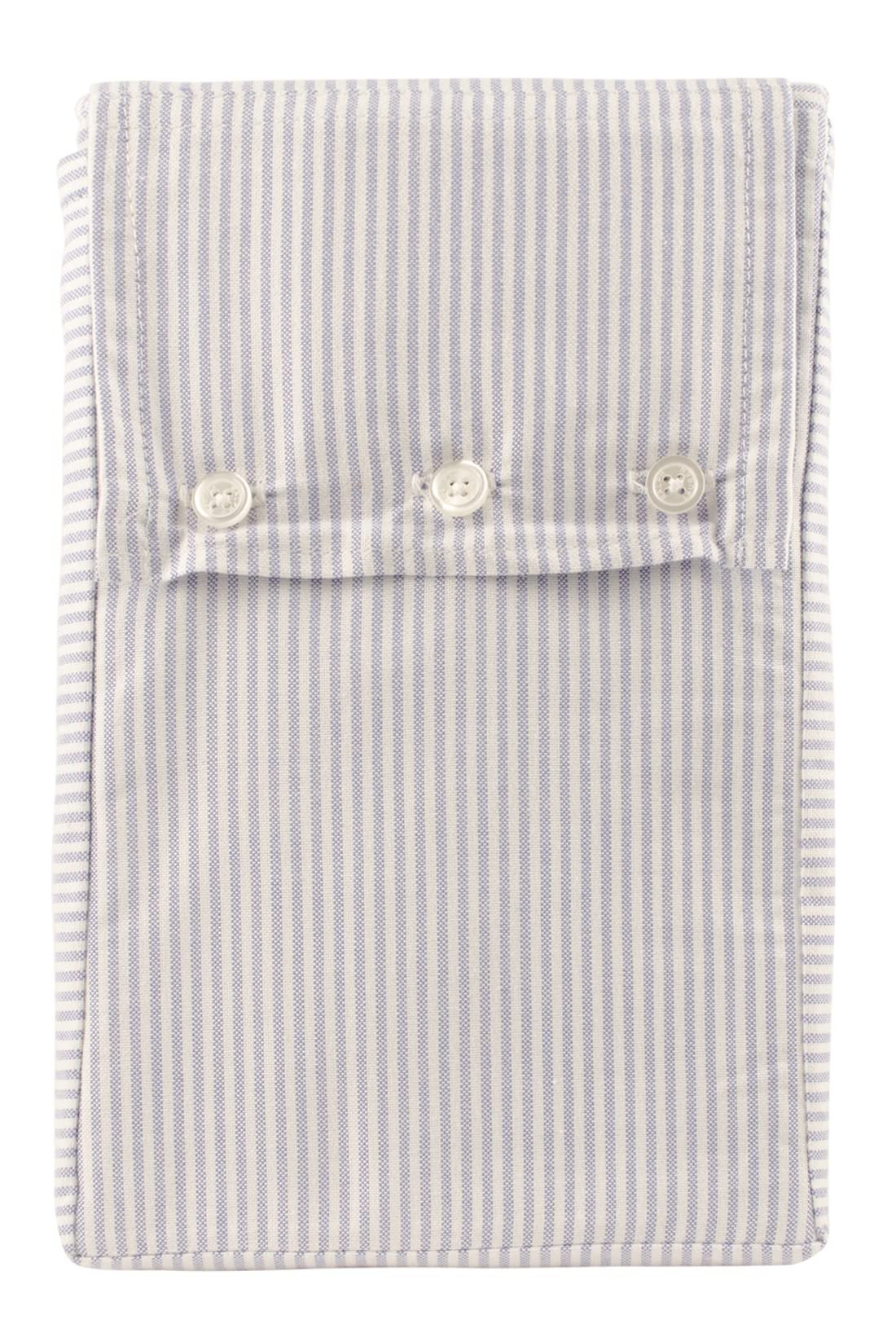 Funda de almohada europea con diseño de rayas Oxford orgánico de 26 x 26 pulgadas