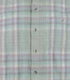 Camisa Tommy Bahama Coastline de pana verde a cuadros de manga larga para hombre, talla mediana, color trucha