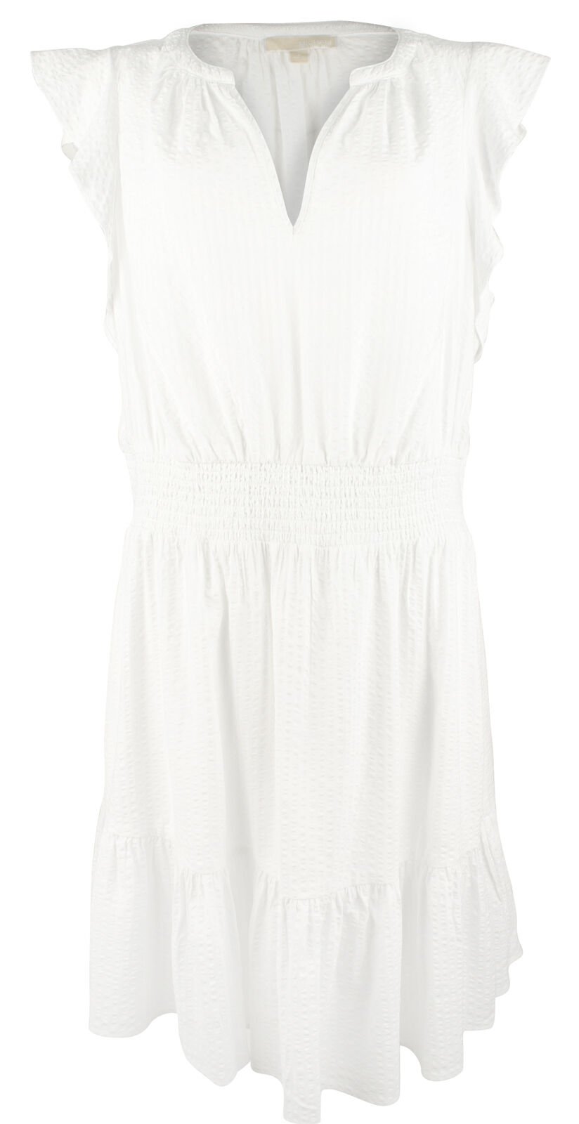 Michael Kors Women's Tiered Flounce Dress White