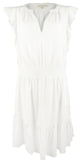 Michael Kors Women's Tiered Flounce Dress White