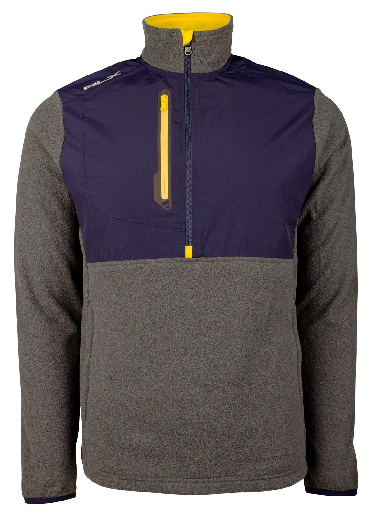 POLO RALPH LAUREN RLX Men's Fleece Long Sleeve Half Zip Pullover GNvy Small