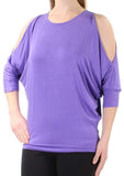 Lauren Ralph Lauren Women's Cutout Shoulder Knit Jersey Top