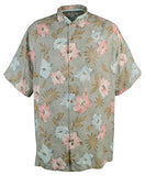 Tommy Bahama Men's Hibiscus In The Mist IslandZone Camp Shirt-DT-S