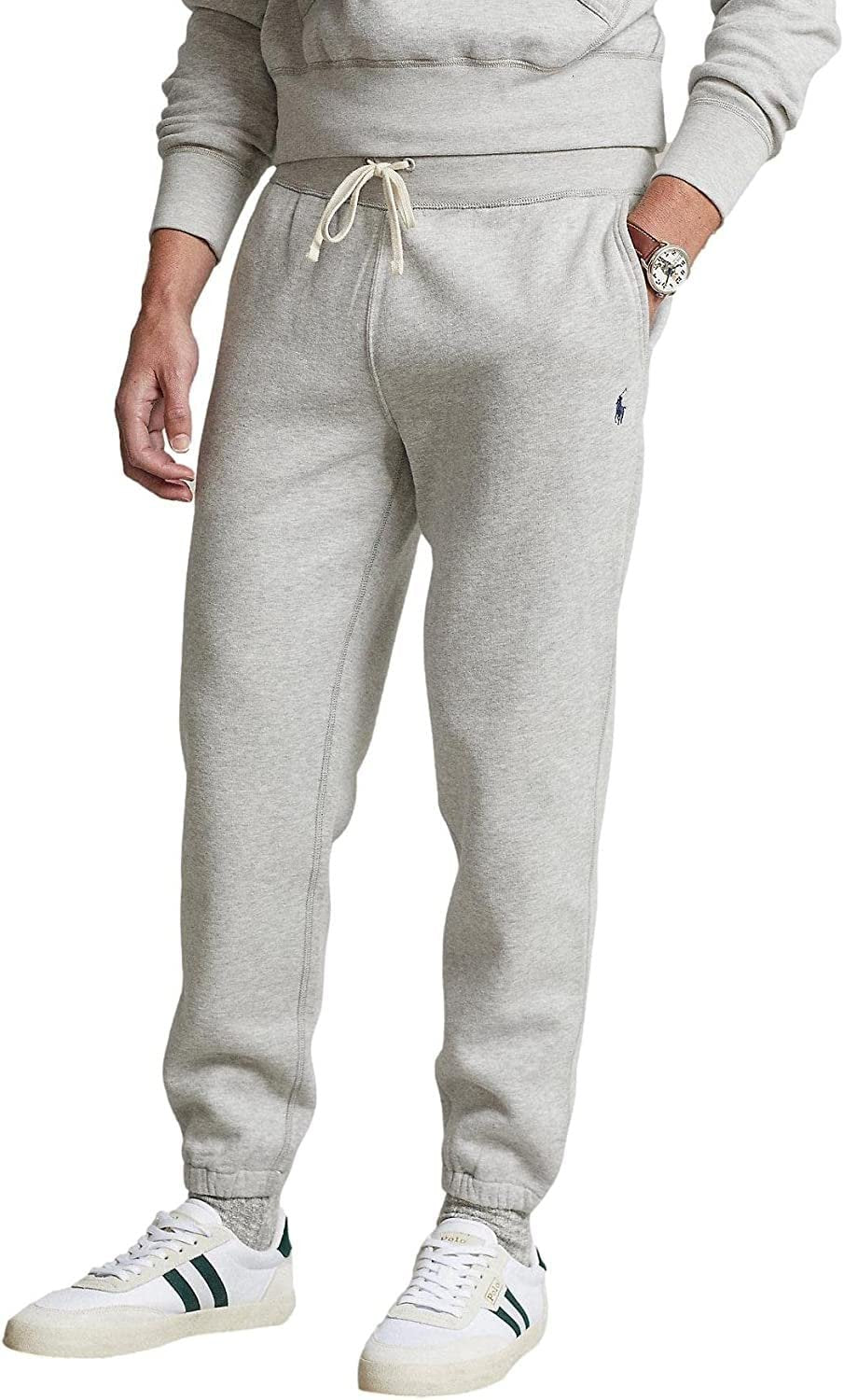 Polo Ralph Lauren Men's Athletic Fleece Elastic Band Bottom Sweatpants (Grey...