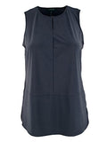 Lauren Ralph Lauren Women's Plus Size Sleeveless Keyhole Tank-B-3X Blue