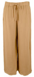 Eileen Fisher Women's Organic Cotton Gauze Wide Leg Cropped Pants Chtnt...