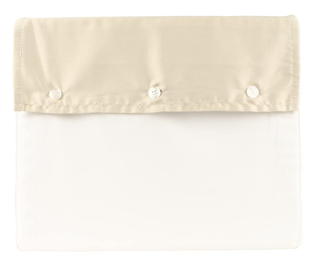 Funda nórdica individual con borde de satén orgánico, 66 x 86 pulgadas