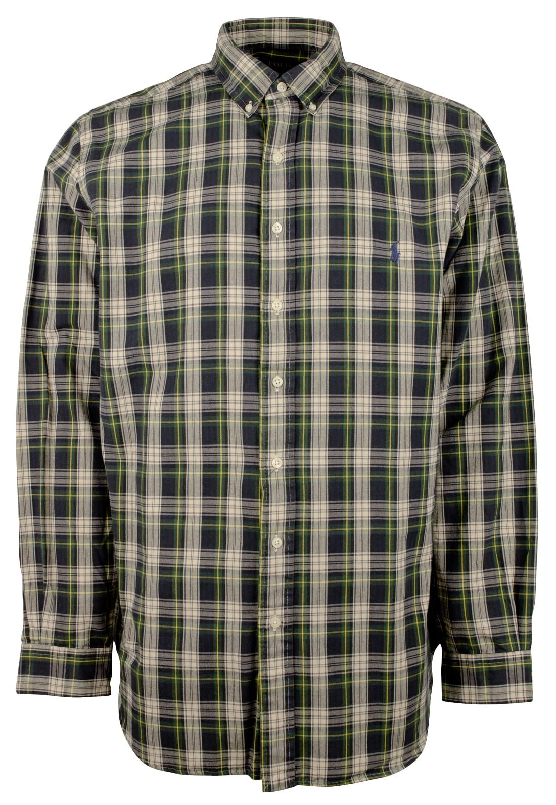 POLO RALPH LAUREN Men's Big & Tall Long Sleeve Classic Oxford Shirt 4LT Multi