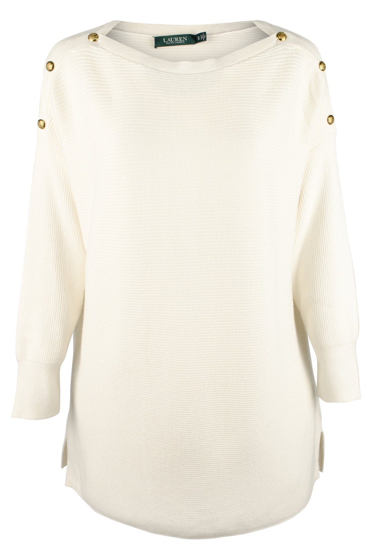 Lauren Ralph Lauren Women's Plus Boat Neck Knit Sweater-WC-1X