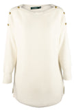 Lauren Ralph Lauren Women's Plus Boat Neck Knit Sweater-WC-1X
