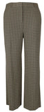 Vince Camuto Women's Plus Size Plaid Flat Front Wide Leg Pants