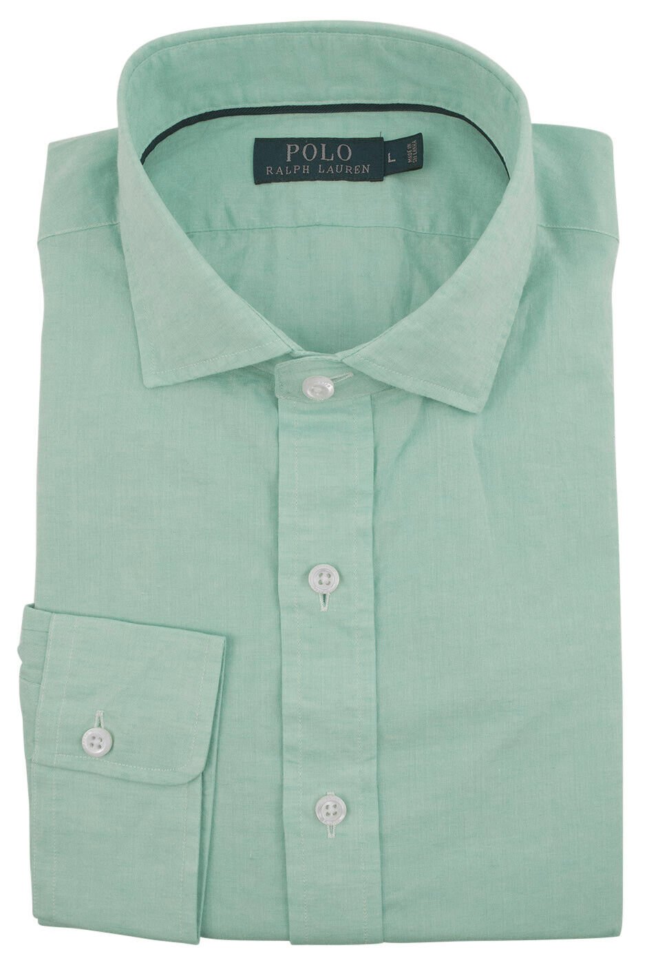 Ralph Lauren Men's Classic Fit Cotton Linen Long Sleeve Shirt-G-XXL