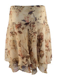 Lauren Ralph Lauren Women's Plus Size Floral Georgette Skirt
