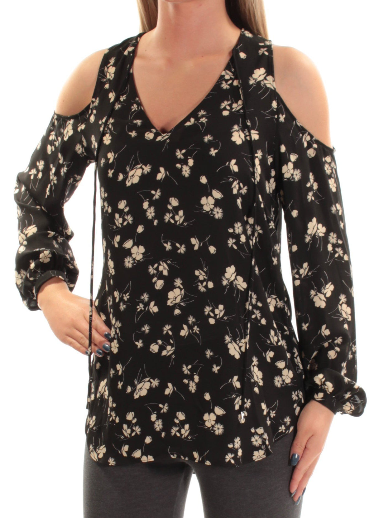 Ralph Lauren Women's Floral Cold Shoulder Top