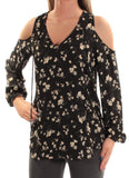 Ralph Lauren Women's Floral Cold Shoulder Top