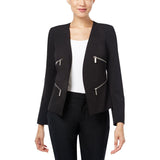 Michael Kors Women's Zip Trim Open Blazer Jacket B 2