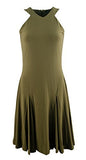Lauren Ralph Lauren Women's Sleeveless Halter Neck Jersey Dress