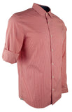 Michael Kors Men's Check Long Sleeve Stretch Slim Fit Shirt