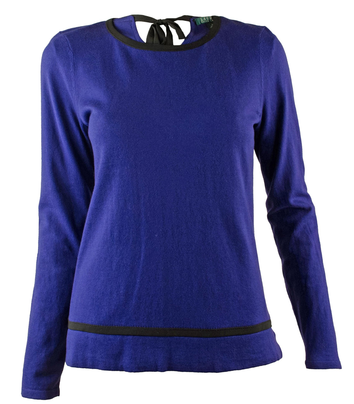 Ralph Lauren Women's Contrast Trim Pullover Sweater