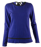 Ralph Lauren Women's Contrast Trim Pullover Sweater