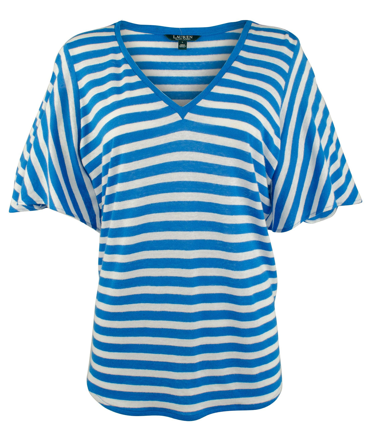 Lauren Ralph Lauren Women's Striped Linen Blend Shirt