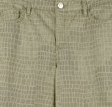 Pantalones vaqueros tobilleros de tiro alto con diseño de cocodrilo de Tommy Bahama para mujer, talla 6, verde
