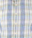 Tommy Bahama Men's Tortola Surf Plaid Short-Sleeve Shirt Bering Blue Small
