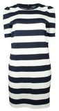 Lauren Ralph Lauren Women's Plus Striped Puff Sleeve Ponte Dress LN 1X