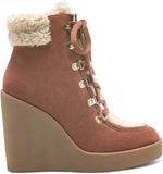 Jessica Simpson Women's Maelyn Lace up Platform Wedge Ankle Boots Bootie 8 M /