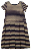 Polo Ralph Lauren Little Kids Girl's Short Sleeve Pleated Knit Dress