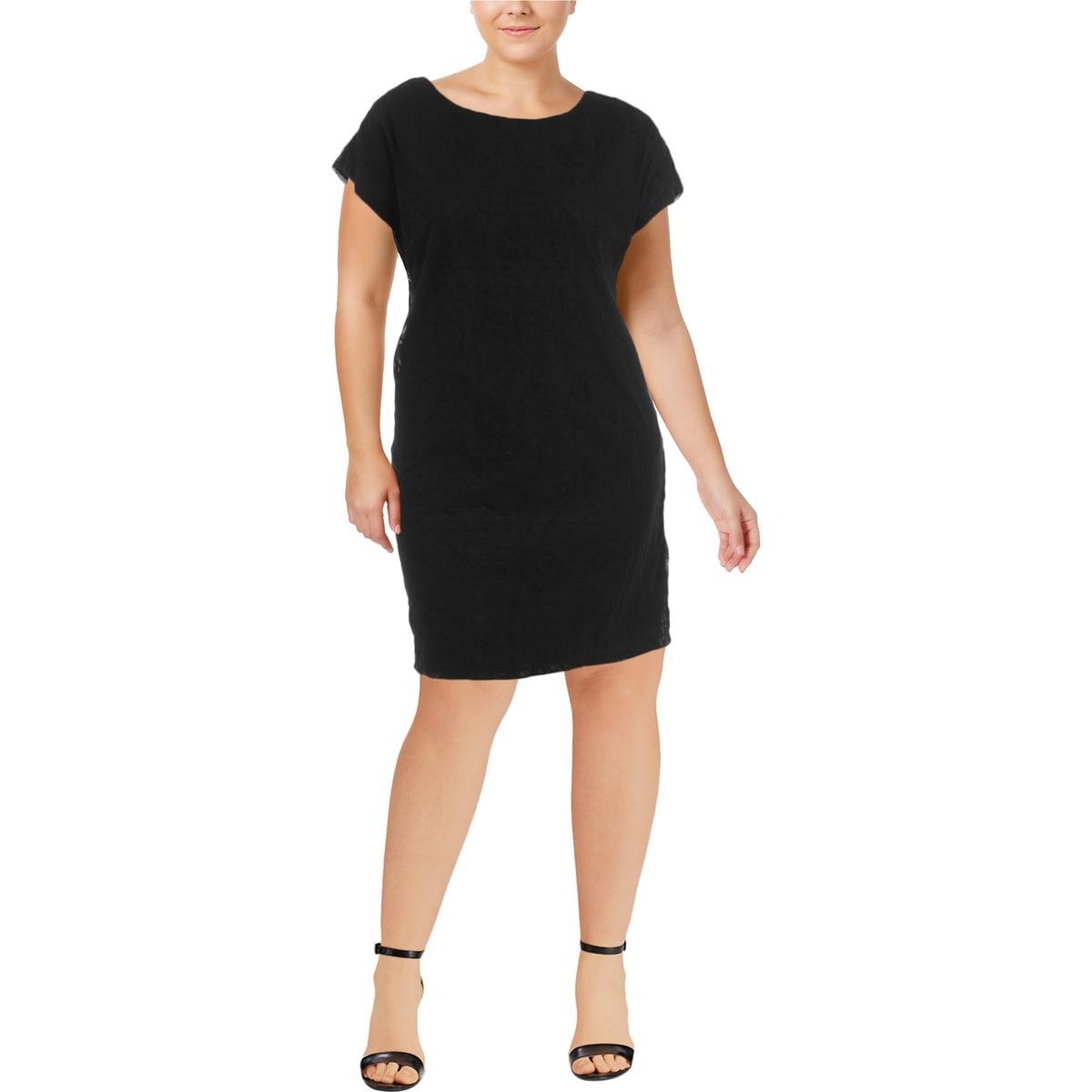 Lauren Ralph Lauren Women's Embroidered Tulle Shift Dress