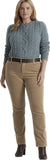 Lauren Ralph Mid-Rise Corduroy Stretch Pant 18W Truffle
