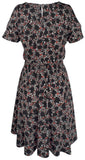 Michael Kors Women's Floral Cold Shoulder Dress B XS