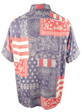 Polo Ralph Lauren Men's  Flag Patriotic Print Camp Classic Fit Shirt