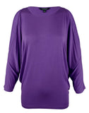 Ralph Lauren Women's Cold Shoulder Knit Top Lilac XS - Relaxed Fit Dolman Sleeves
